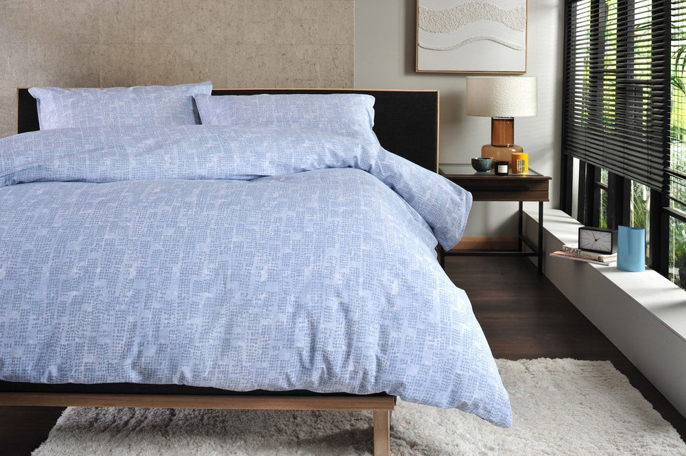 Blue Broken Texture Duvet Set