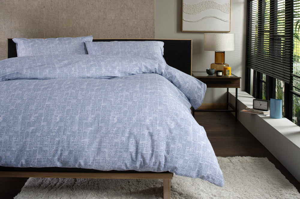 Blue Broken Texture Duvet Set