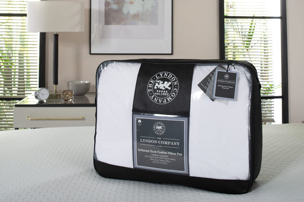 Softened Duck Feather Pillow Pair
