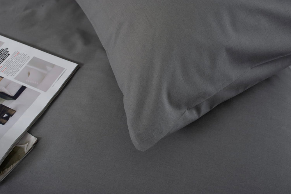 200TC Standard Pillowcase Charcoal