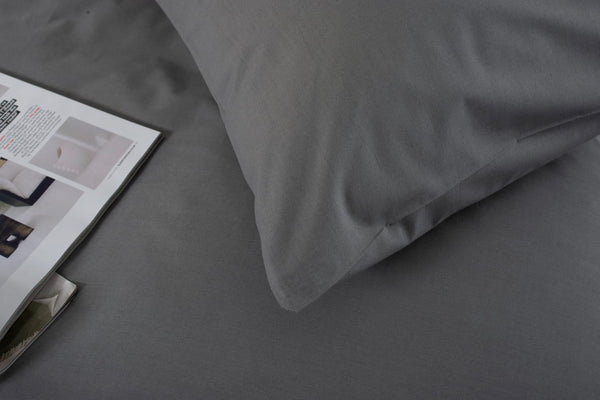 200TC Standard Pillowcase Charcoal
