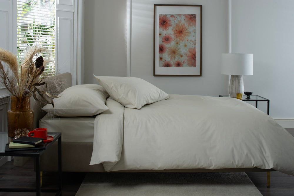 200TC Duvet Set Taupe - Side