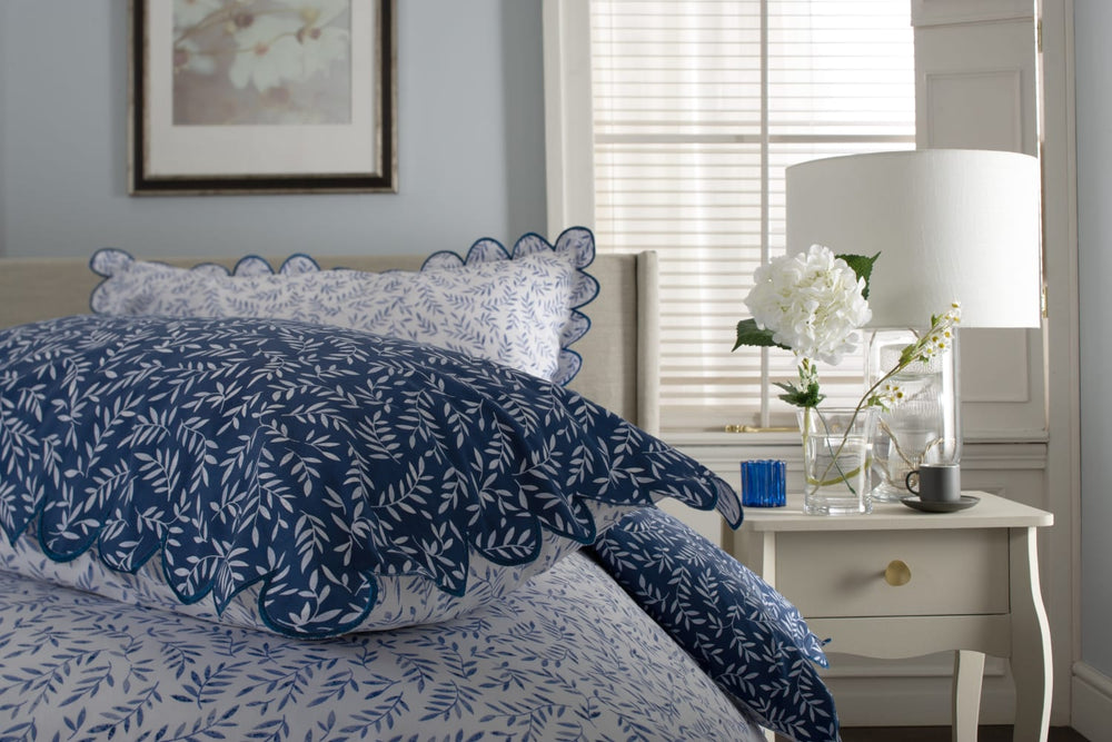 Ashling Garden Navy - Pillow Detail
