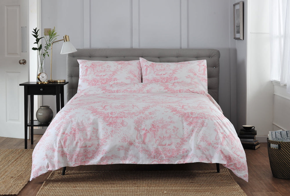2021 Toile De Jouy Bolster Cushion Blue