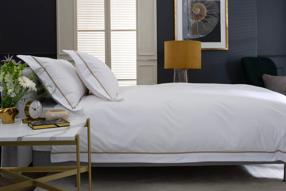 Hampstead Percale Cotton Duvet Gold