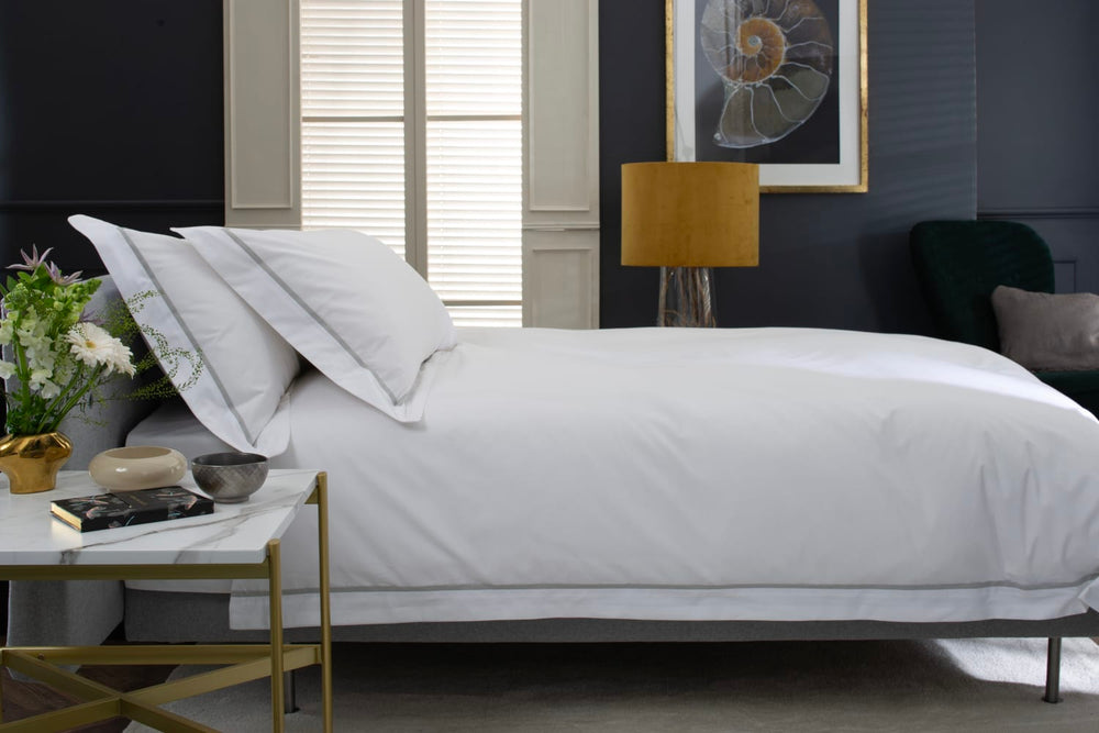 Hampstead Percale Cotton Duvet Silver