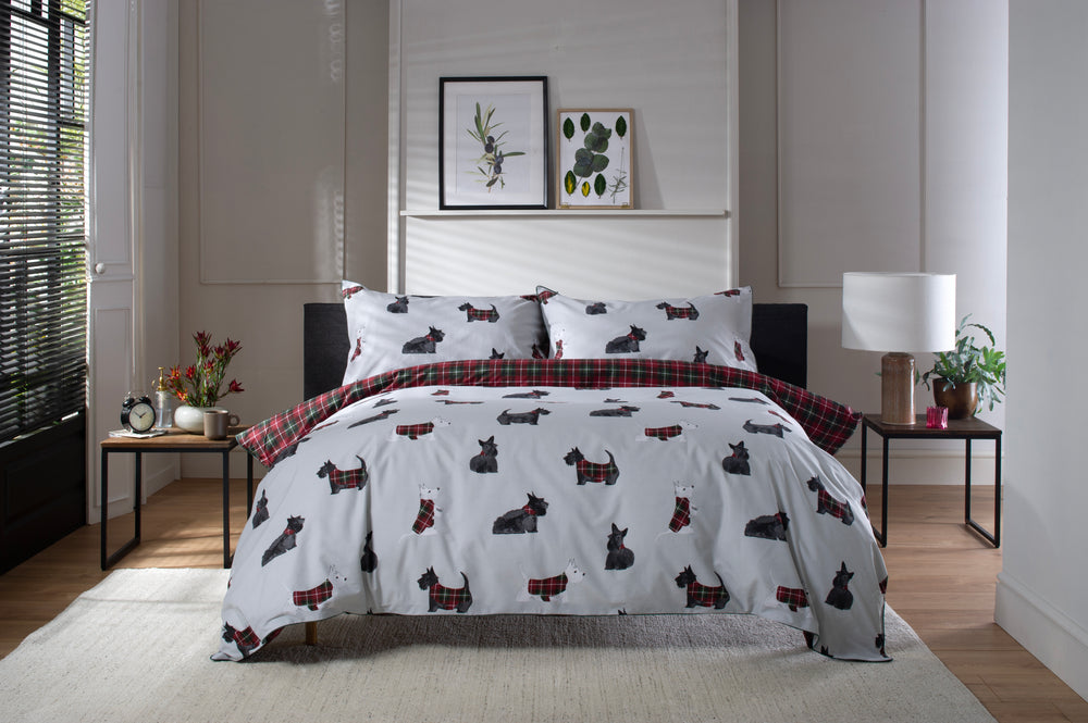 Hattie Duvet Set Grey/Green