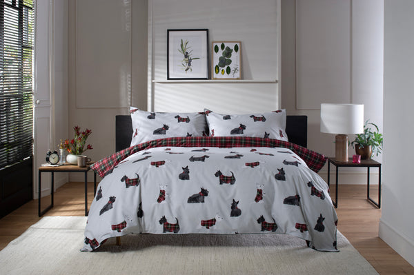 Hattie Duvet Set Grey/Green